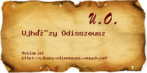 Ujházy Odisszeusz névjegykártya